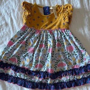 Matilda Jane Yellow and Pink Floral Dress